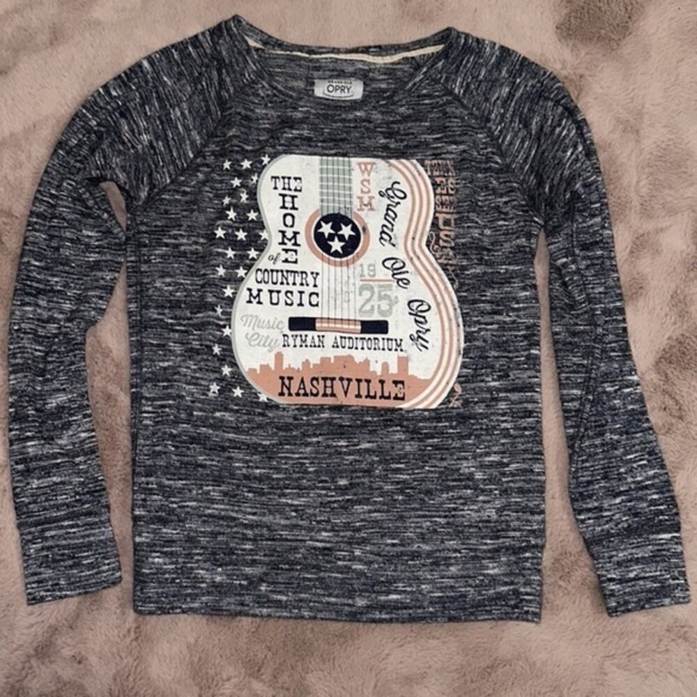 Grand Ole Opry Heather Navy Blue Sweater